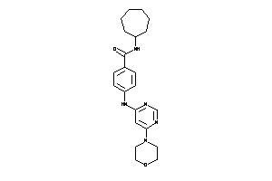 N-cycloheptyl-4-[(6-morpholinopyrimidin-4-yl)amino]benzamide