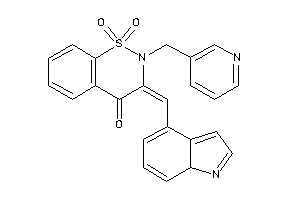 Image of 3-(7aH-indol-4-ylmethylene)-1,1-diketo-2-(3-pyridylmethyl)benzo[e]thiazin-4-one