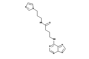 N-(3-imidazol-1-ylpropyl)-4-(4H-purin-6-ylamino)butyramide