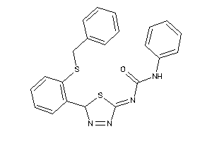1-[2-[2-(benzylthio)phenyl]-2H-1,3,4-thiadiazol-5-ylidene]-3-phenyl-urea
