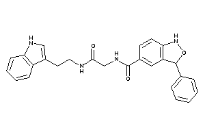 Image of N-[2-[2-(1H-indol-3-yl)ethylamino]-2-keto-ethyl]-3-phenyl-1,3-dihydroanthranil-5-carboxamide