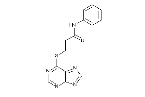 Image of N-phenyl-3-(4H-purin-6-ylthio)propionamide