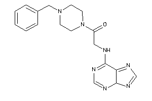 1-(4-benzylpiperazino)-2-(4H-purin-6-ylamino)ethanone