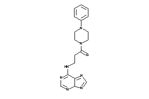 1-(4-phenylpiperazino)-3-(4H-purin-6-ylamino)propan-1-one