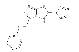 3-(phenoxymethyl)-6-(3H-pyrazol-3-yl)-5,6-dihydro-[1,2,4]triazolo[3,4-b][1,3,4]thiadiazole