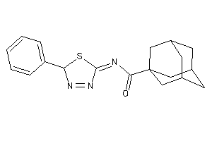 N-(2-phenyl-2H-1,3,4-thiadiazol-5-ylidene)adamantane-1-carboxamide