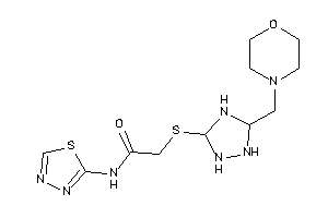 2-[[5-(morpholinomethyl)-1,2,4-triazolidin-3-yl]thio]-N-(1,3,4-thiadiazol-2-yl)acetamide