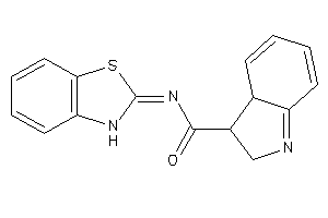 N-(3H-1,3-benzothiazol-2-ylidene)-3,3a-dihydro-2H-indole-3-carboxamide