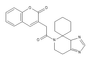 3-(2-keto-2-spiro[6,7-dihydro-3aH-imidazo[4,5-c]pyridine-4,1'-cyclohexane]-5-yl-ethyl)coumarin