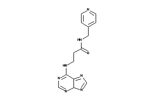 3-(4H-purin-6-ylamino)-N-(4-pyridylmethyl)propionamide