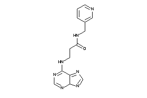 3-(4H-purin-6-ylamino)-N-(3-pyridylmethyl)propionamide