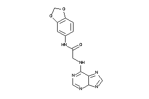 N-(1,3-benzodioxol-5-yl)-2-(4H-purin-6-ylamino)acetamide