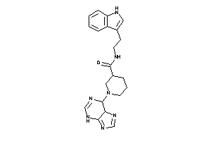 1-(5,6-dihydro-3H-purin-6-yl)-N-[2-(1H-indol-3-yl)ethyl]nipecotamide