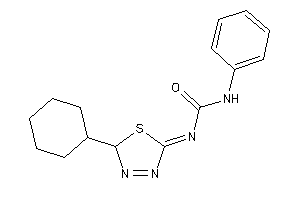 Image of 1-(2-cyclohexyl-2H-1,3,4-thiadiazol-5-ylidene)-3-phenyl-urea