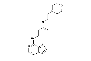 N-(2-morpholinoethyl)-3-(4H-purin-6-ylamino)propionamide