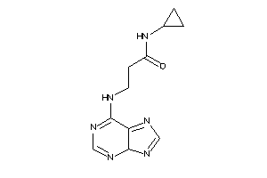 Image of N-cyclopropyl-3-(4H-purin-6-ylamino)propionamide