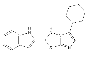 3-cyclohexyl-6-(1H-indol-2-yl)-5,6-dihydro-[1,2,4]triazolo[3,4-b][1,3,4]thiadiazole