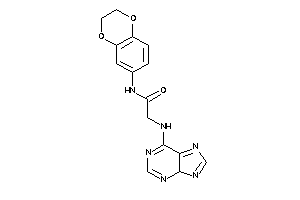 N-(2,3-dihydro-1,4-benzodioxin-6-yl)-2-(4H-purin-6-ylamino)acetamide