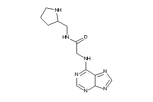 2-(4H-purin-6-ylamino)-N-(pyrrolidin-2-ylmethyl)acetamide