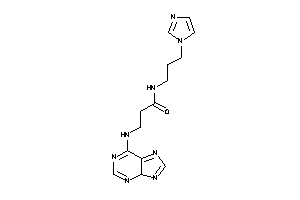 N-(3-imidazol-1-ylpropyl)-3-(4H-purin-6-ylamino)propionamide