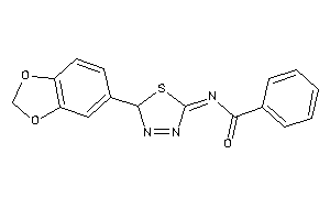 N-[2-(1,3-benzodioxol-5-yl)-2H-1,3,4-thiadiazol-5-ylidene]benzamide