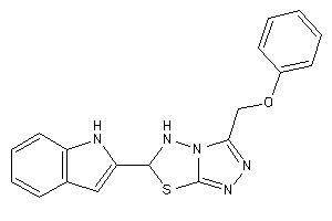 6-(1H-indol-2-yl)-3-(phenoxymethyl)-5,6-dihydro-[1,2,4]triazolo[3,4-b][1,3,4]thiadiazole
