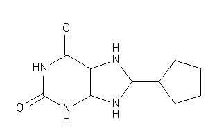 Image of 8-cyclopentyl-3,4,5,7,8,9-hexahydropurine-2,6-quinone