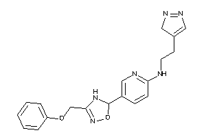 Image of [5-[3-(phenoxymethyl)-4,5-dihydro-1,2,4-oxadiazol-5-yl]-2-pyridyl]-[2-(3H-pyrazol-4-yl)ethyl]amine