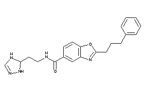 N-[2-(4,5-dihydro-1H-1,2,4-triazol-5-yl)ethyl]-2-(3-phenylpropyl)-1,3-benzoxazole-5-carboxamide
