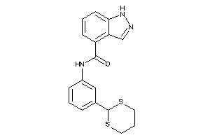 N-[3-(1,3-dithian-2-yl)phenyl]-1H-indazole-4-carboxamide