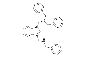 Benzyl-[[1-(2-benzyl-3-phenyl-propyl)indol-3-yl]methyl]amine
