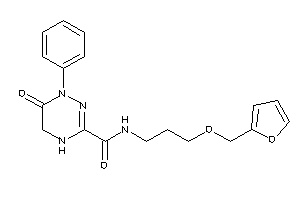 N-[3-(2-furfuryloxy)propyl]-6-keto-1-phenyl-4,5-dihydro-1,2,4-triazine-3-carboxamide