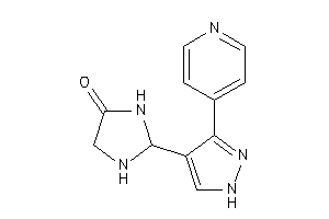 2-[3-(4-pyridyl)-1H-pyrazol-4-yl]-4-imidazolidinone