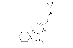 3-(cyclopropylamino)-N-(2,4-diketo-1,3-diazaspiro[4.5]decan-3-yl)propionamide