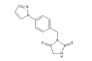 3-(4-pyrazol-1-ylbenzyl)-2-thioxo-4-imidazolidinone