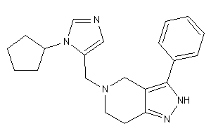 5-[(3-cyclopentylimidazol-4-yl)methyl]-3-phenyl-2,4,6,7-tetrahydropyrazolo[4,3-c]pyridine