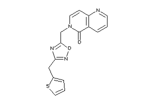 Image of 6-[[3-(2-thenyl)-1,2,4-oxadiazol-5-yl]methyl]-1,6-naphthyridin-5-one
