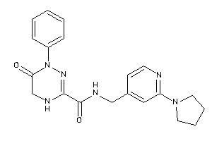 Image of 6-keto-1-phenyl-N-[(2-pyrrolidino-4-pyridyl)methyl]-4,5-dihydro-1,2,4-triazine-3-carboxamide