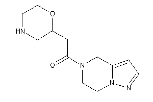 Image of 1-(6,7-dihydro-4H-pyrazolo[1,5-a]pyrazin-5-yl)-2-morpholin-2-yl-ethanone
