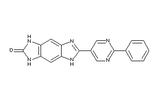 Image of 2-(2-phenylpyrimidin-5-yl)-5,7-dihydro-3H-imidazo[4,5-f]benzimidazol-6-one