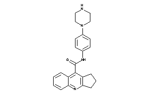 Image of N-(4-piperazinophenyl)-2,3-dihydro-1H-cyclopenta[b]quinoline-9-carboxamide