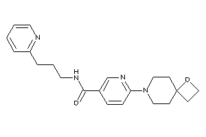 6-(1-oxa-7-azaspiro[3.5]nonan-7-yl)-N-[3-(2-pyridyl)propyl]nicotinamide