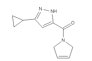 (3-cyclopropyl-1H-pyrazol-5-yl)-(3-pyrrolin-1-yl)methanone