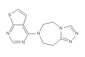 4-(5,6,8,9-tetrahydro-[1,2,4]triazolo[3,4-g][1,4]diazepin-7-yl)thieno[2,3-d]pyrimidine