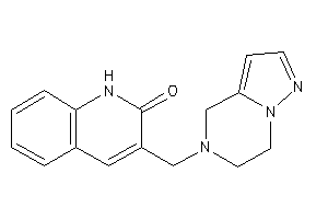 3-(6,7-dihydro-4H-pyrazolo[1,5-a]pyrazin-5-ylmethyl)carbostyril