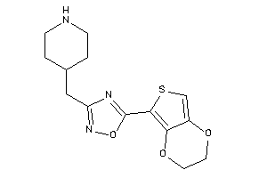 5-(2,3-dihydrothieno[3,4-b][1,4]dioxin-5-yl)-3-(4-piperidylmethyl)-1,2,4-oxadiazole
