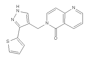 Image of 6-[[3-(2-thienyl)-1H-pyrazol-4-yl]methyl]-1,6-naphthyridin-5-one