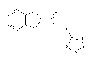 1-(5,7-dihydropyrrolo[3,4-d]pyrimidin-6-yl)-2-(thiazol-2-ylthio)ethanone