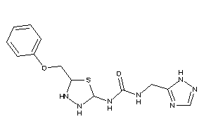1-[5-(phenoxymethyl)-1,3,4-thiadiazolidin-2-yl]-3-(1H-1,2,4-triazol-5-ylmethyl)urea