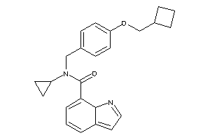 N-[4-(cyclobutylmethoxy)benzyl]-N-cyclopropyl-7aH-indole-7-carboxamide
